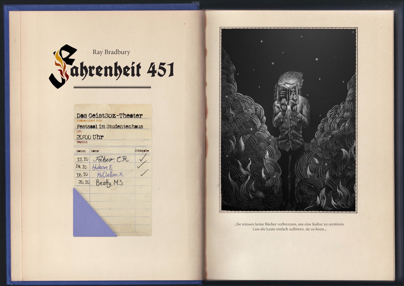 Plakat: Fahrenheit 451
