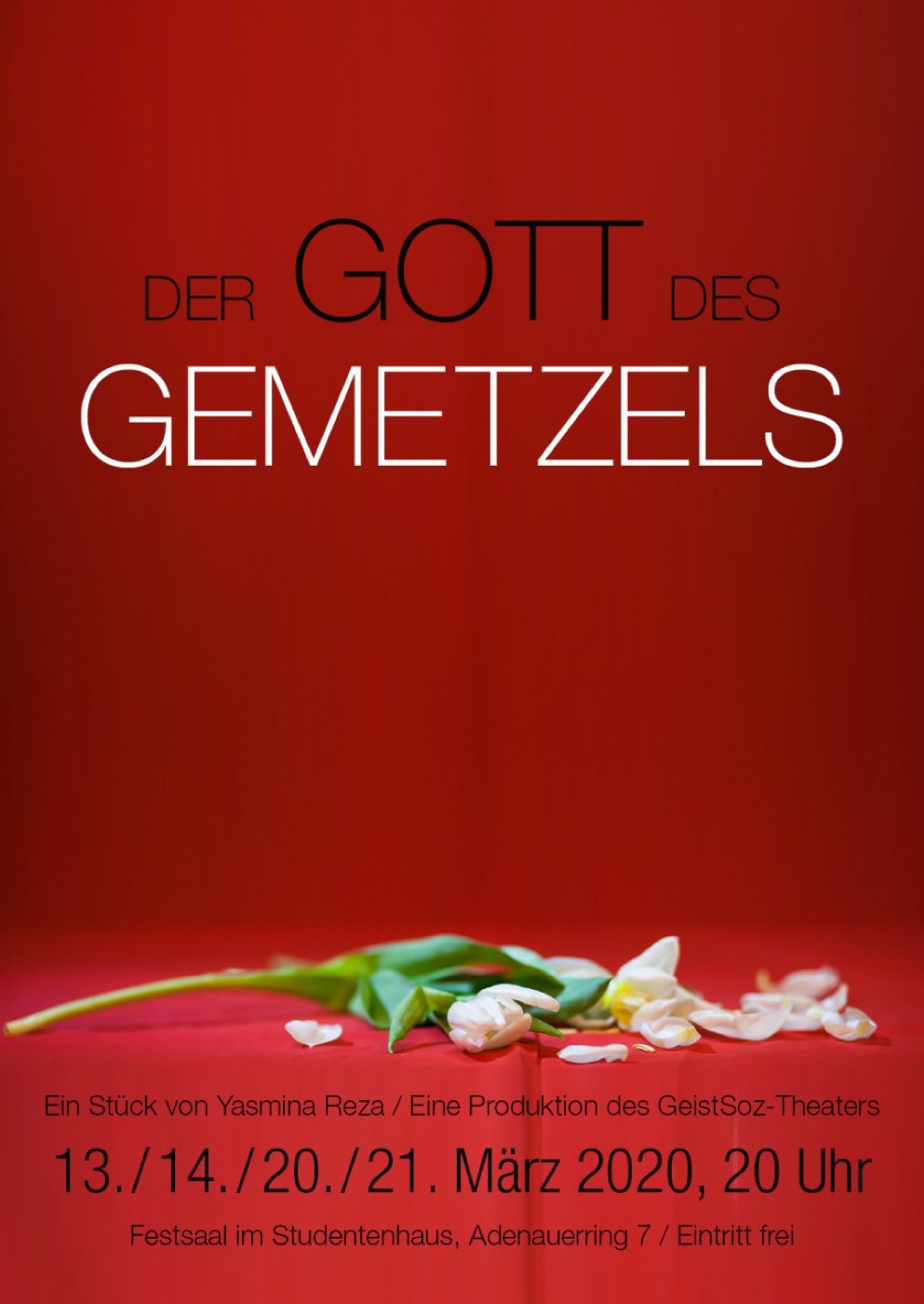 Plakat: Der Gott des Gemetzels